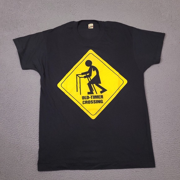 Screen Stars Other - Vintage Screen Stars Single Stitch T-Shirt Adult XL 1995‎ Old Timer Crossing